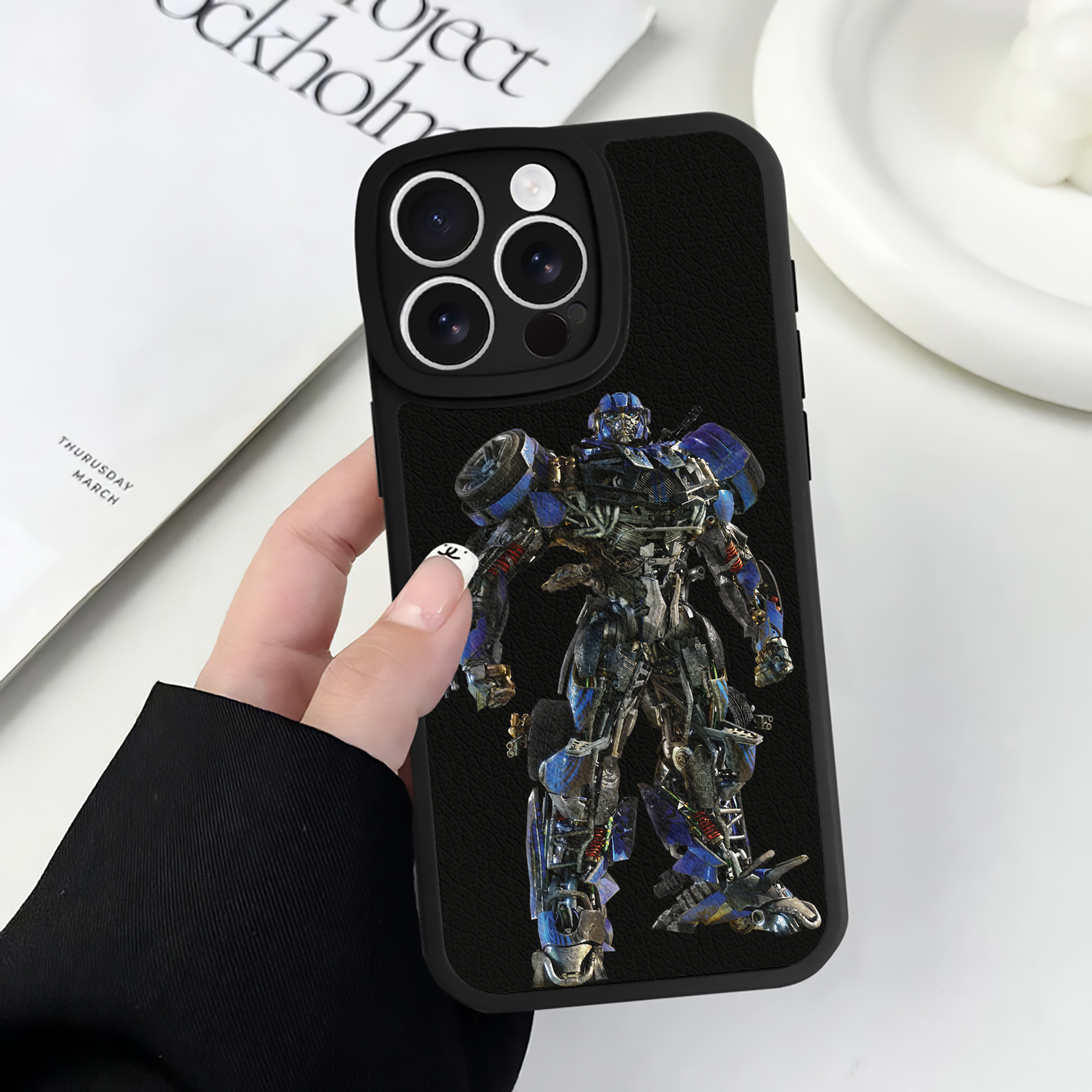 （画像用）  【iPhone 16シリーズ対応】シリコンスマホケース（レザー調） 材質：シリコン